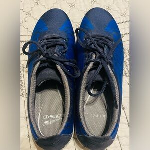 Dansko Hanna fashion lace up blue black casual shoes size 39/ US 8.5 women's